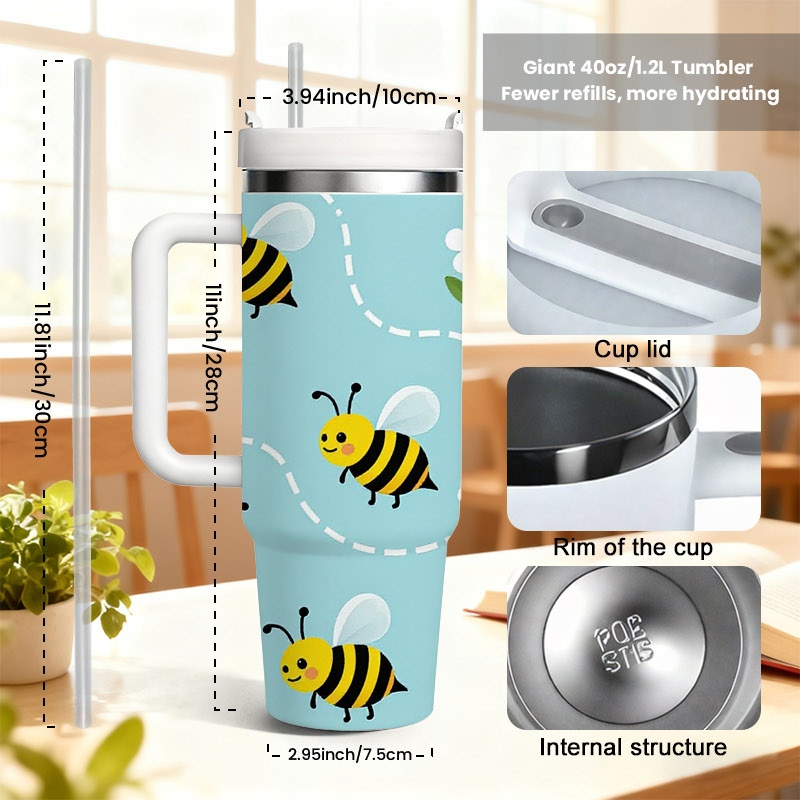 Playful Cartoon Bee And White  - огляд і ціна Sublimation Mug White