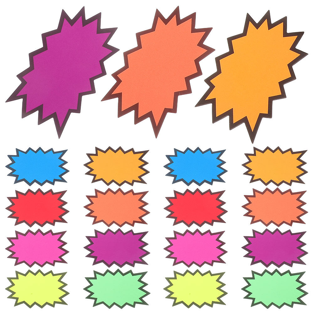 160Pcs Colorful Burst Price Ta - огляд і ціна Yard Sign Blank