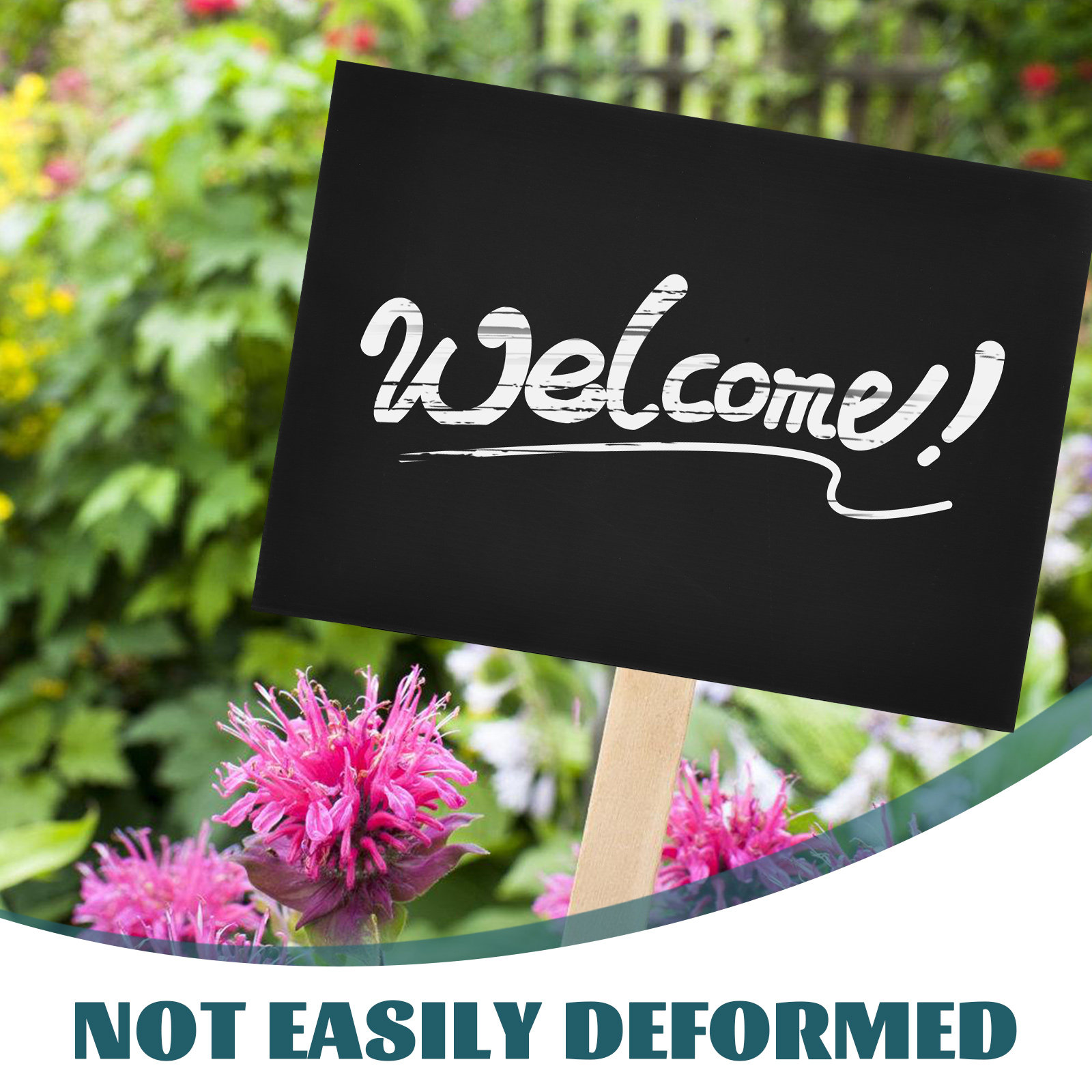 2Pcs Sleek Black Blank Garden  - огляд і ціна Yard Sign Blank